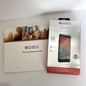 NEW Invisible Shield IPhone 7 Plus Glass Screen Protectors - Set of 2